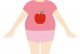 Features and outfits for an apple-shaped body