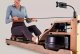 What are the parts of the rowing machine that move?